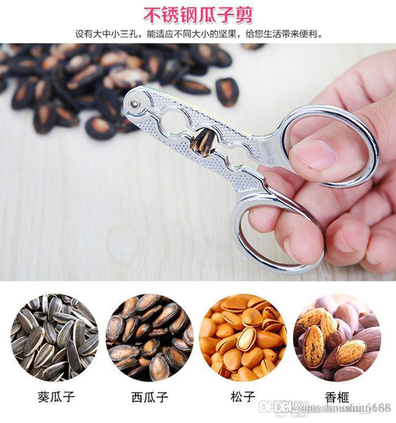 freThick stainless steel melon sheller pliers clamp device pine convenient nibbling watermelon seeds clip stripping device Torreya sunflower