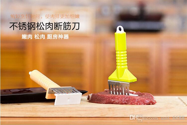 free Loose meat tenderizer needle needle Hamstring knife steak loose meat is loose meat hammer stainless steel meat hammer hit kitchen tools