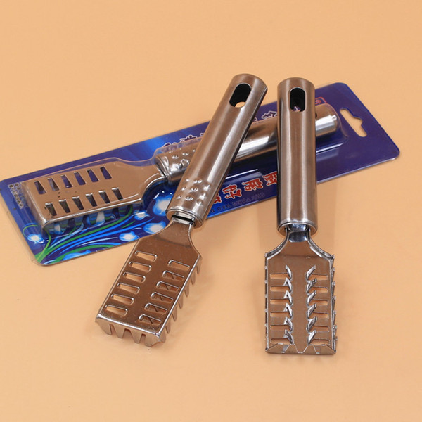 Steel handle scales planing stainless steel scraping fish scales creative 2 Kitchen Gadgets Sundry Goods wholesale
