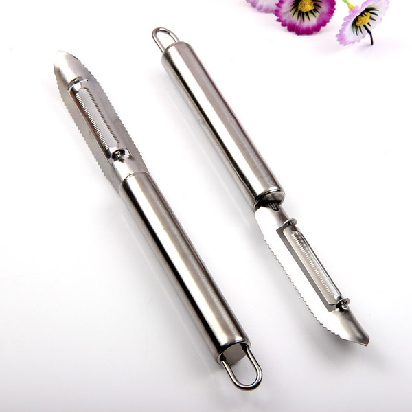 Stainless steel kitchen utensils Vegetable & Fruit planing peeler fruit planing multifunctional peeler to scrape scales