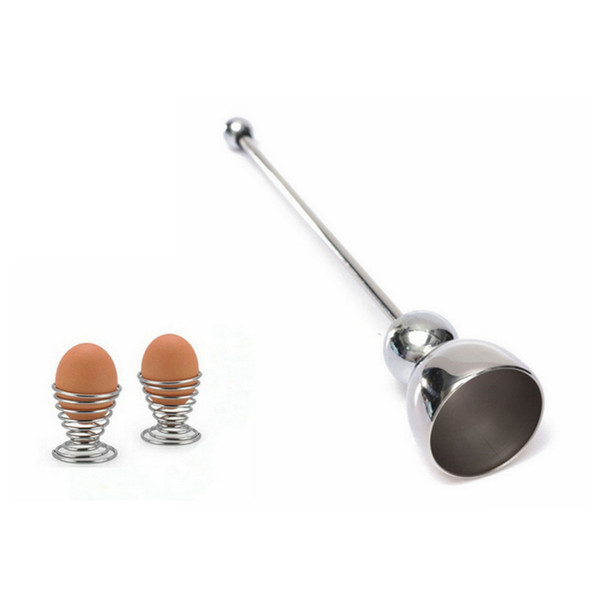 Egg Opener Stainless Steel Egg Tray Egg Opening Tools Creative Eggshell Topper Cutter Simple Kitchen Portable Tools Wholesale YFA181