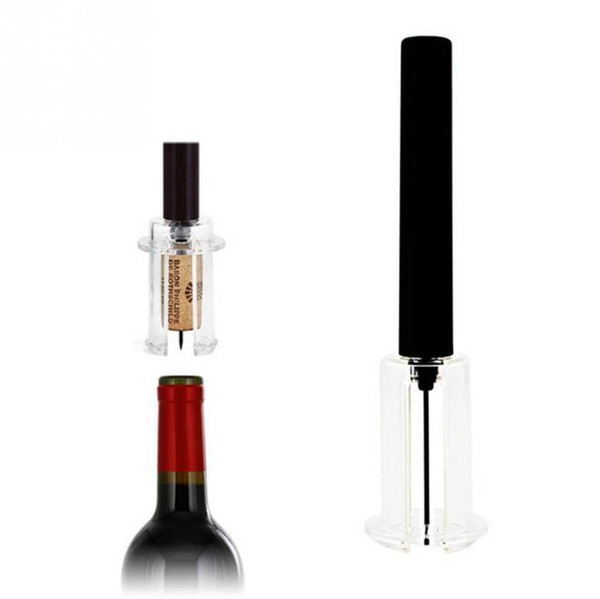 Air Pressure Pin Type Wine Bottle Opener with Plastic Handle Stainless Steel Vacuum Beer Openers Wine Corkscrew