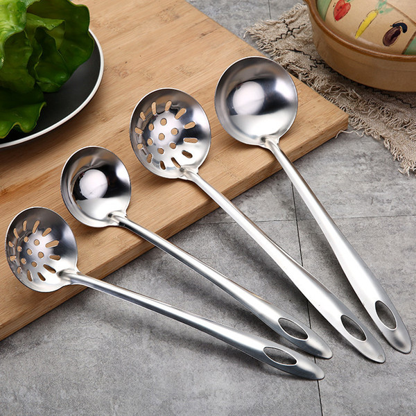 Cheap Soup Spoon Wholesale Metal Soup Spoon Stainless Steel Soup Ladle Skimmer Spoon Skimmer Kitchen Tools