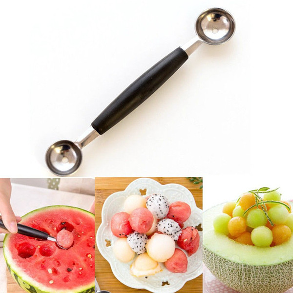 Hot Sale Two Head Stainless Steel Melon Baller, Food Grade Stainless Steel Melon Scoop on Promotion