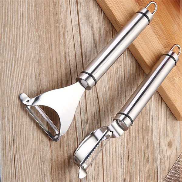 Kitchen Vegetable Peeler Metal Peeler Two Types Top Choice Food Grade Shiny Polish 304 Stainless Steel Peeler