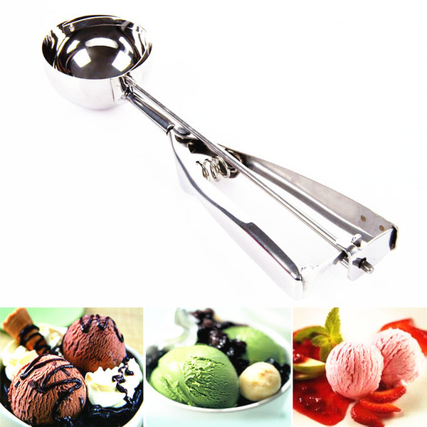 Premium Easy to Use Manual Stainless Steel Ice Cream Baller Ice Cream Scoops Ice Cream Spoon