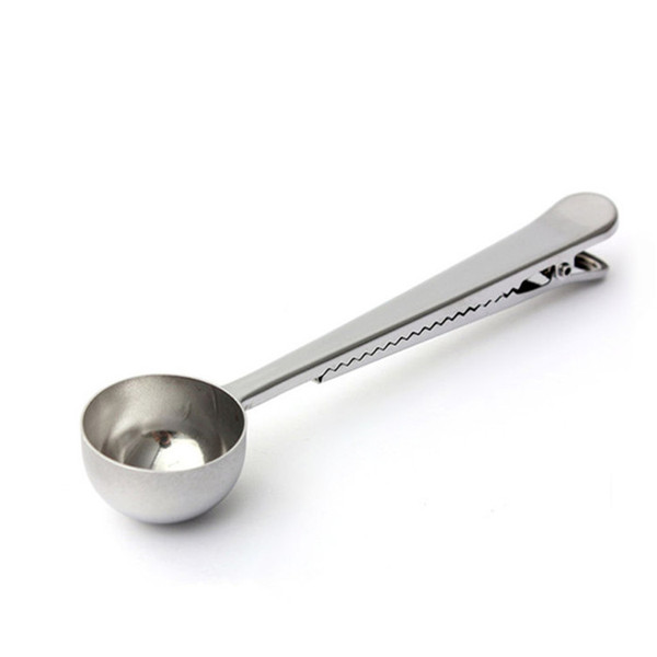 Stainless Steel Measuring Spoons Metal Measuring Spoons Wholesale Tea Scoops With Clip Your Own Logo Supported