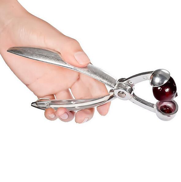 High quality Aluminum Alloy Cherry Pitter Remover Machine Red Dates Olives Nuclear Corer Kitchen Fruit Tool