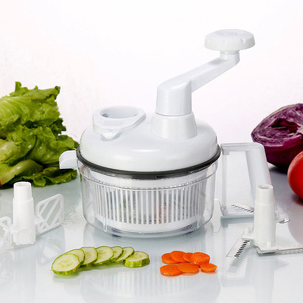 Manual Vegetable Chopper Multifunctional hand shredder Stirrer Triple Kitchen Tools