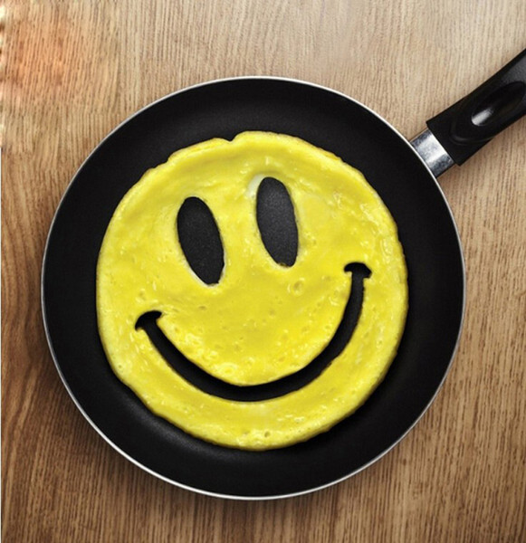 2016 Hot Sale Silicone Egg Mold Smiley Face Breakfast Egg Omelette Smile Shaped Pancakes Cooking Tools