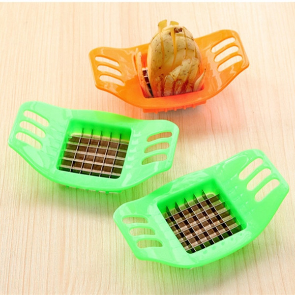 Creative Potatoes Cutter Kitchen Gadgets 2pcs Potato Strip Cutting Tool for Making Chips Cutters Vegetable Cutter