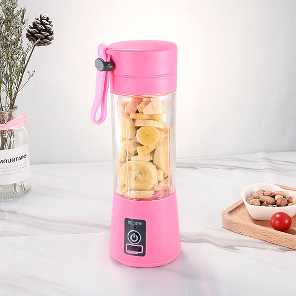 380ml Personal Blender Portable Mini Blender USB Juicer Cup Electric Juicer Bottle Fruit Vegetable Tools free shipping 002A