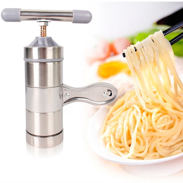 household multi function small manual noodle making machine pasta tools mini hand juicer 5 kinds of food maker dies