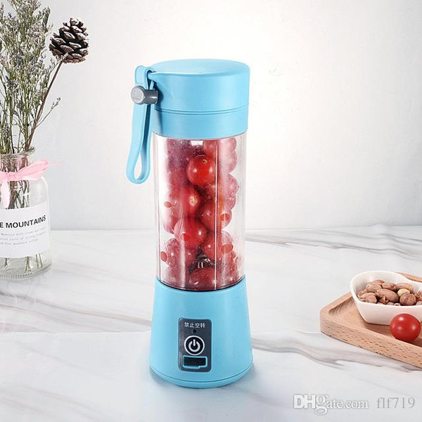 380ml Personal Blender Portable Mini Blender USB Juicer Cup Electric Juicer Bottle Fruit Vegetable Tools free shipping 002A