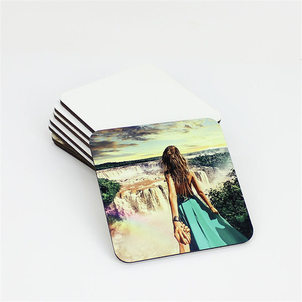 sublimation coaster for customized gift MDF Coasters for dye sublimation square shape hot transfer printing blank consumables