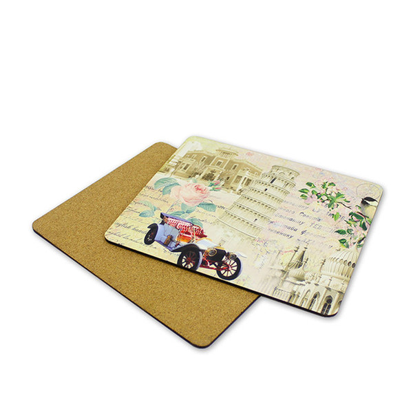 blank mdf placemats for sublimation wooden placemats Rectangle shape hot transfer printing diy custom blank consumable wholesales