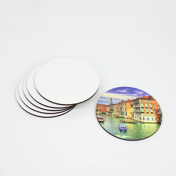 sublimation coaster for customized wedding gift MDF Coasters for dye sublimation round shape hot transfer printing blank consumables