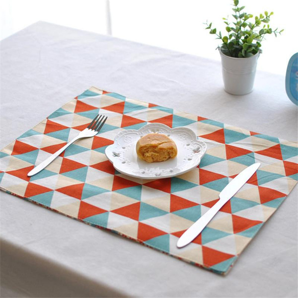 BZ813 Table mats Tableware mats Pads North European style Kaneohe placemat table mat insulation pad double-sided disc mat