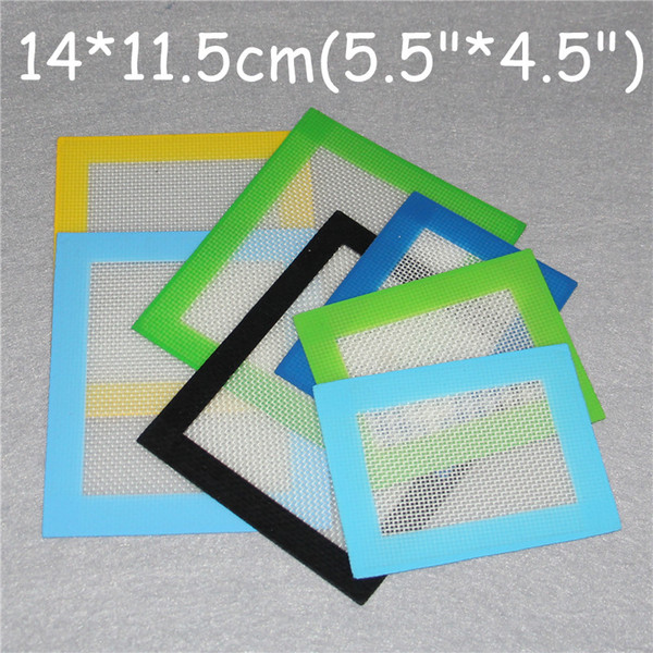 Silicone wax pads dry herb mats large 14*11.5cm square mat dabber sheets jars dab tool for silicon oil rigs