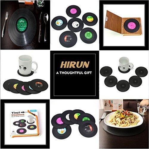 6Pcs/set Retro Vinyl Drink Coasters Table Cup Mat Home Decor CD Record Coffee Drink Cup Placemat Tableware Gadgets