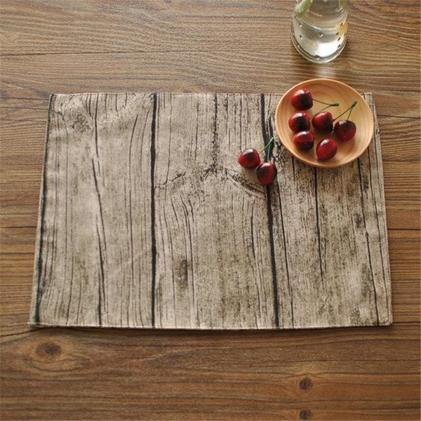 BZ819 Table mats Tableware mats Pads lifelike texture trees photographed background cloth placemat personalized napkins