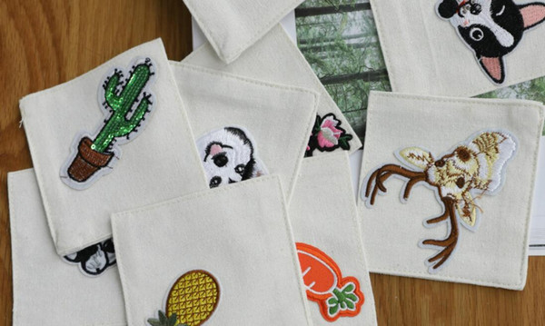 Home barTable Cup Mat embroider flamingo sea horse Anti-scalding Decor Coffee Drink Placemat Cotton and linen Spinning Retro Drinks Coasters