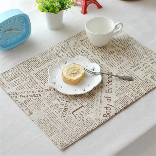 BZ818 Table mats Tableware mats Pads Modern Kitchen pots alphabet mat placemat Western cuisine table mat