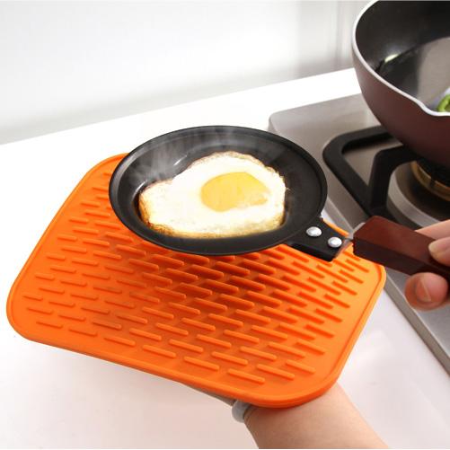 4 Pcs/lot Rectangular Silicone Heat Insulation Dinner Table Mat Cup Mug Dish Coaster anti-slip mat anti-scalding heat mat