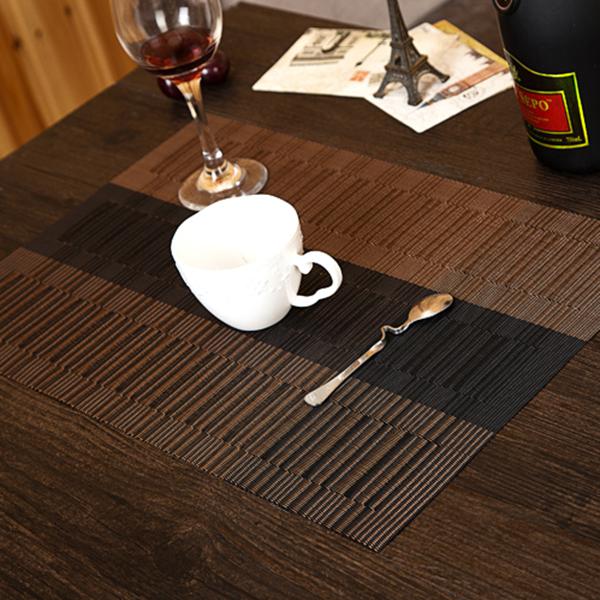 4 Pcs/lot Irregular weave Placemat fashion pvc dining table mat disc pads bowl pad coasters personality slip-r
8000
esistant pad