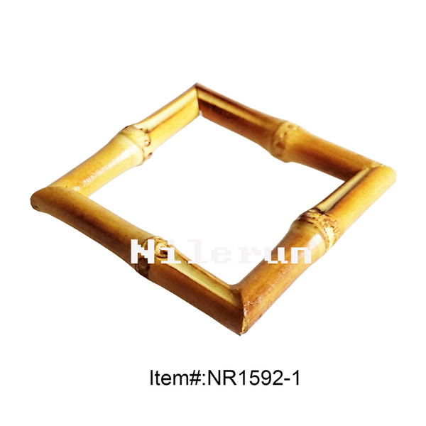 Restaurant supplies tableware accessories square gold bamboo root napkin ring