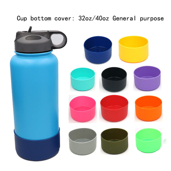 Silicone Protective Sleeve Cover Cap For Vacuum Insulated Stainless Steel Travel Mug Tumbler Water Bottle Anti-Slip Bottom Mats WX9-1207