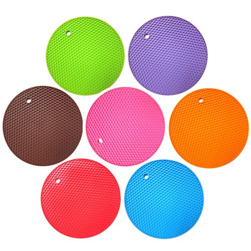 Wholesale- 2015 Hot Sale Sale Candy Honeycomb Silicon Placemat Pot Mat Non-slip Heat Resistant Pad Coaster A758