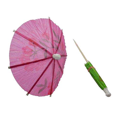 Wholesale- 50x/lot Wedding Cocktail Drinks Party Sticks Paper Parasol Umbrella