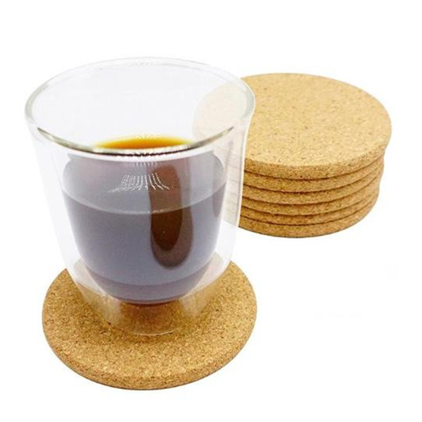 500pcs Classic Round Plain Cork Coasters Drink Wine Mats Cork Mats Drink Wine Mat ideas for wedding and party gift 050502ayq