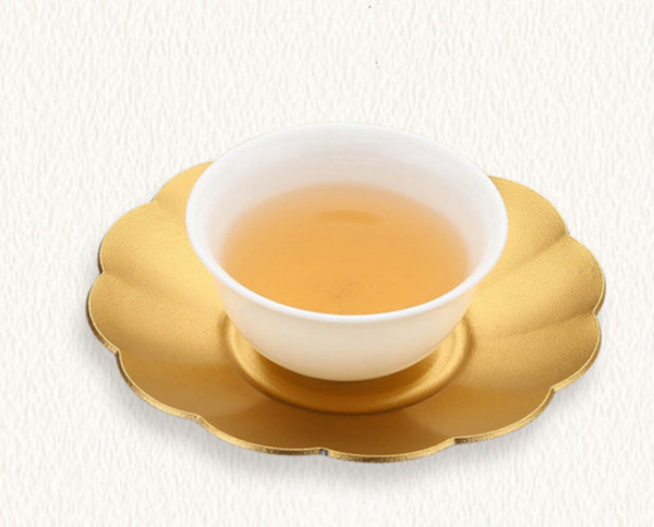 2019 hot sale tea cup mat gold color mug coaster of table decoration kitchen tool supplier