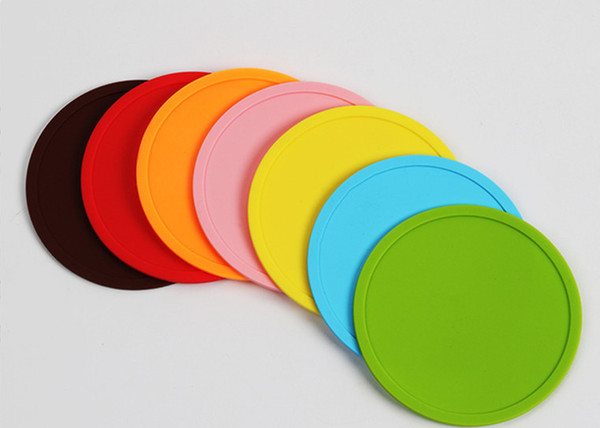 Silicone Coasters Drink Coasters Pads absorbing moisture to prevent table damage from spill scratch for any table type