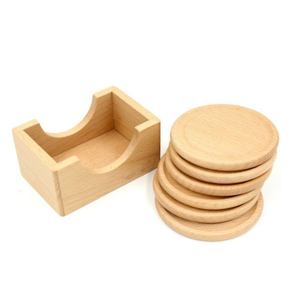 6 X Wood coaster, Durable waterproof Non-slip cup coaster at home