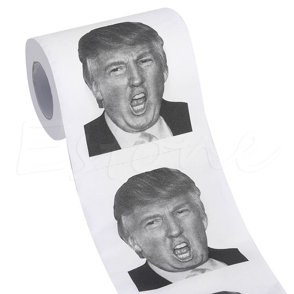 Donald Trump Humour Toilet Paper Roll Novelty Funny Gag Gift Dump with Trump 2 ply 240 Sheets