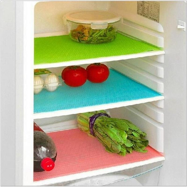 NEW Anti-bacterial Cuttable Refrigerator Mat Freezer Pad Useful For Kitchen 12pcs/lot