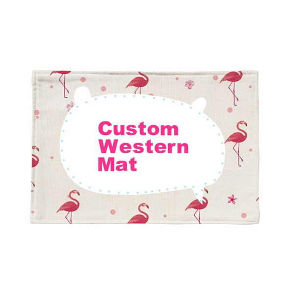 Customized Western Mat Cotton and Linen Western Food Pad Insulation Anti-scalding Cup Mats Any Sizes and Styles