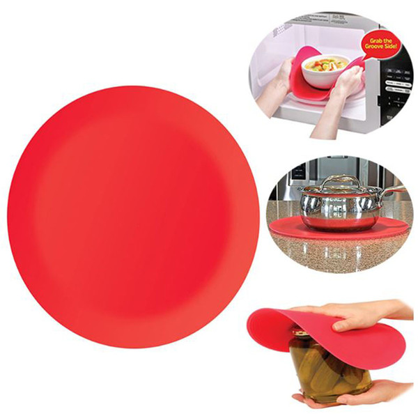 Silicone Round Microwave Non Stick Oven Mat Kitchen Placemat Cooking Tool Household Kitchen Table Mat Kitchen Accessories