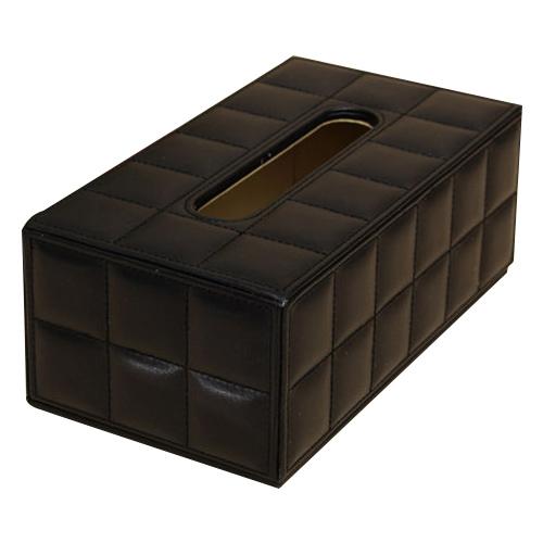 Durable Home Car Rectangle PU Leather Tissue Box Paper Holder Case Cover Napkin