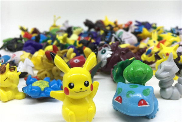 24PCS/Lot 2-3CM Toys Mix Style New Cute Cartoon Monster Mini Figures Toys Brinquedos Action Figure Toys