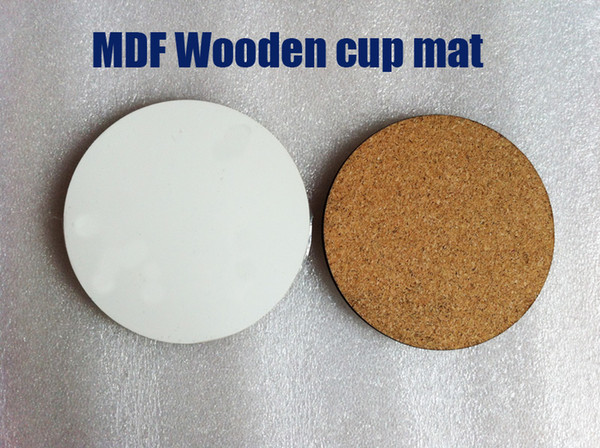 blank sublimation MDF cup mats pads personality customize pads wholesale free shipping 20pcs/lot.