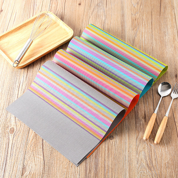 Kitchen Table Mats PVC Placemats Dining Table Pads Plastic Table Tray Cup Coasters Waterproof Heat Resistant Tool