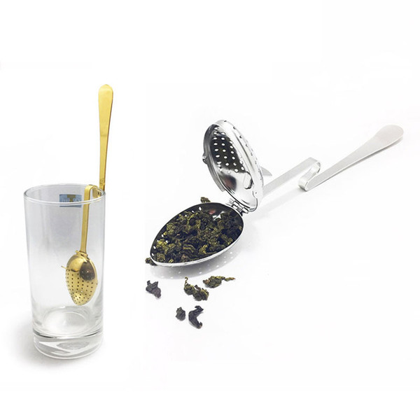 Reusable Hanging Cup Tea Infuser Stainless Steel Loose Tea Leaf Strainer Filter Diffuser Teaware Wholesale ZC0457