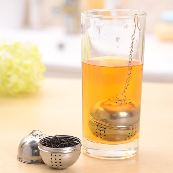 Kitchen Gadgets Stainless Steel Seasoning Ball cozinha criativa Tea Infuser with Chain/Hook Kitchen Accessories Tools Supplies T