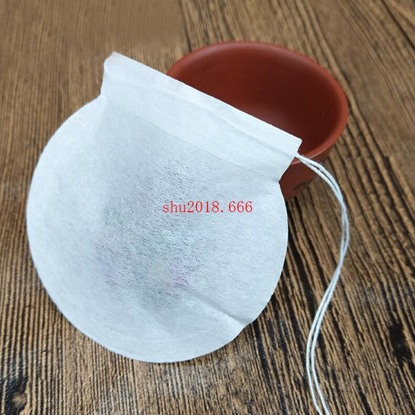 Creative Round Shape Tea bags, Disposable food grade Filter Paper Bags coffee bags, fill in 1-4g