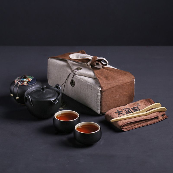 New style Travel tea set Include 1 Pot 2 Cup,kung fu gaiwan teapot teacup, personal office travel portable Teaware