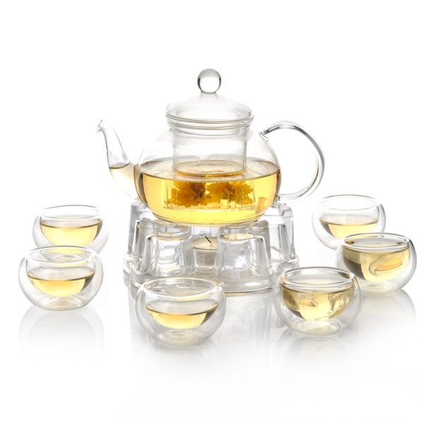 Handmade Heat-Resistant Borosilicate Glass Thick Tea Pot Filter Chinese KungFu Tea Teapot Scented Afternoon Tea Accessory